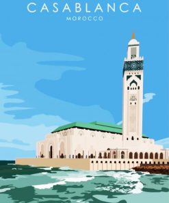 Casablanca Morocco paint by numbers