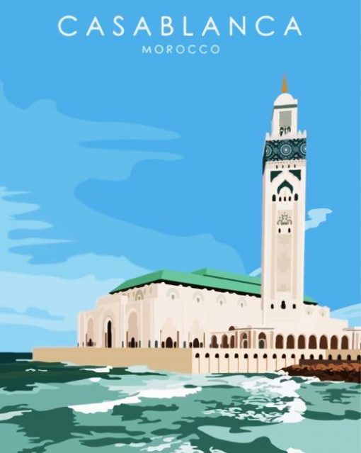 Casablanca Morocco paint by numbers