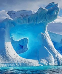 Ice Caves In Antarctica Paint By Number
