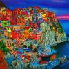 Cinque Terre Colorful Houses paint by numbers