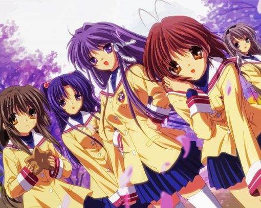 Clannad Japanese Anime Paint By Number