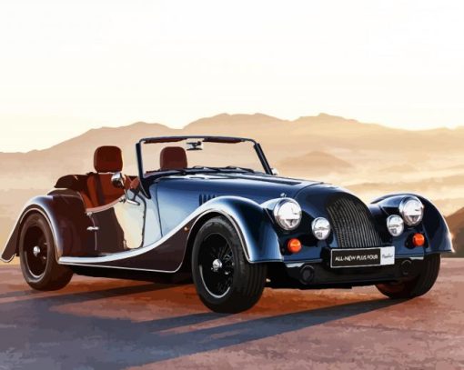 Classic Morgan Car paint by numbers