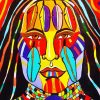 Colorful Indigenous Girl paint by numbers