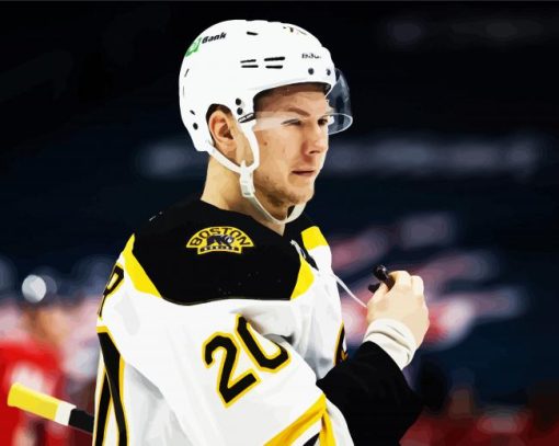 Curtis Lazar Boston Bruins Player paint by numbers