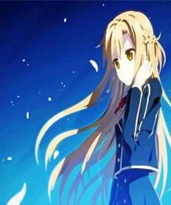 Cute Asuna Anime Girl Paint By Number