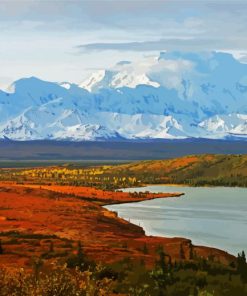 Denali National Park and Preserve Alaska paint by numbers