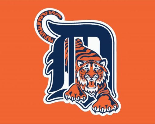 Detroit Tigers Logo paint by numbers