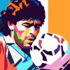 Diego Maradona Pop Art paint by numbers