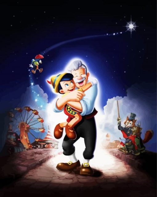 Disney Cartoon Pinocchio Paint By Number