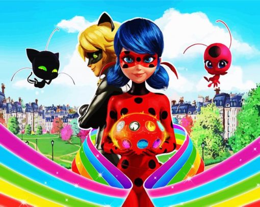 Disney Miraculous Ladybug paint by numbers