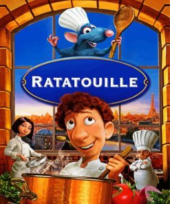 Disney Ratatouille Movie paint by numbers