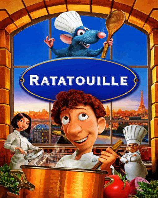 Disney Ratatouille Movie paint by numbers