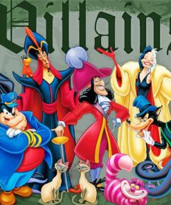 Disney Supervillains Poster Paint By Number