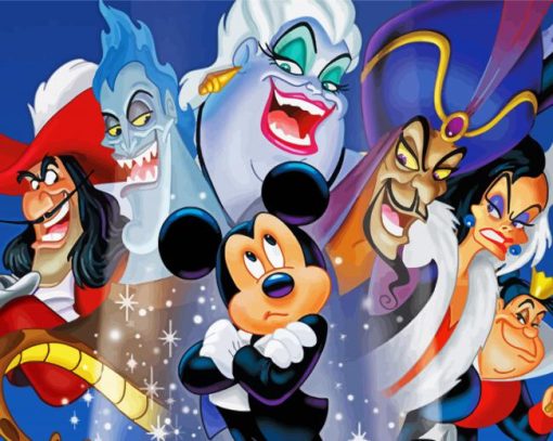 Disney Villains paint by numbers