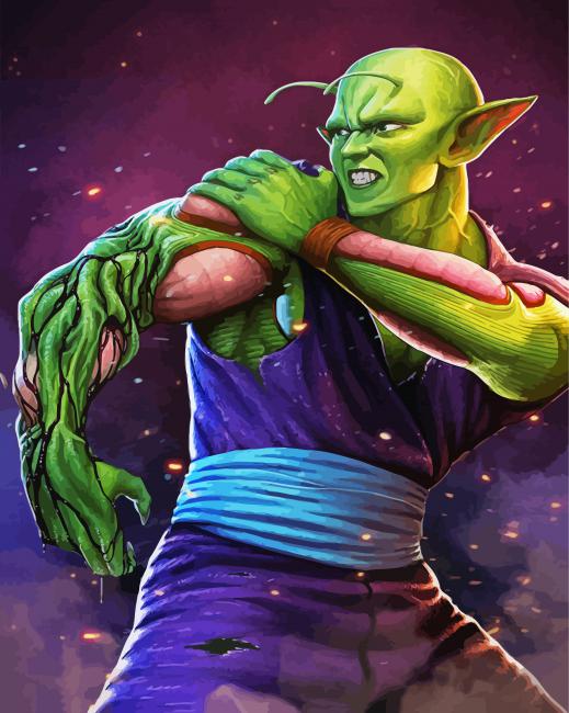 Dragon Ball Z Piccolo paint by numbers