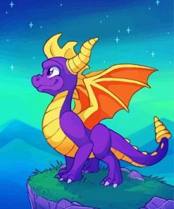 Dragon Spyro paint by numbers