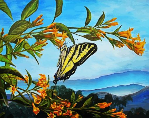 Eastern Tiger Swallowtail Butterfly Paint By Number