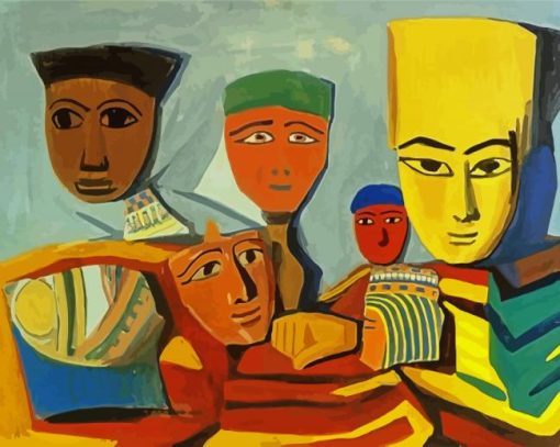 Egyptian Masks Martiros Saryan Paint By Number