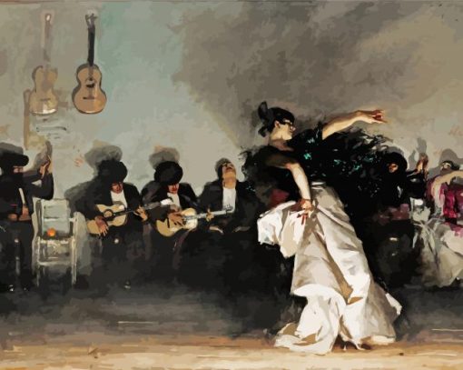 El Jaleo By John Singer Sargent Paint By Number