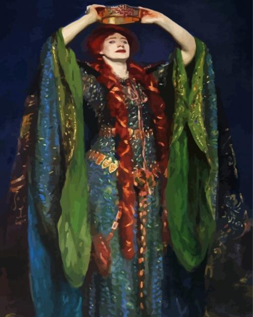 Ellen Terry As Lady Macbeth By Sargent Paint By Number