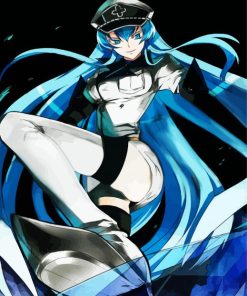 Esdeath Akame Ga Kill Anime paint by numbers