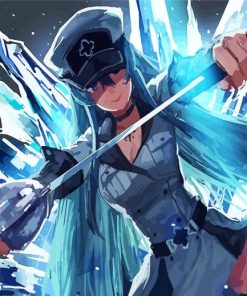 Esdeath Akame Ga Kill paint by numbers