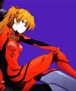 Evangelion Asuka Langley Soryu paint by numbers
