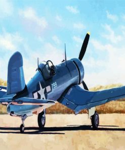 F4u Aircraft paint by numbers