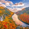 Fall In Adirondack Mountains paint by numbers