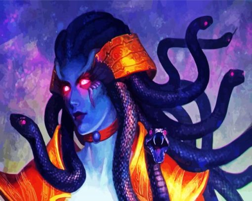 Fantasy Gorgo Medusa Art Paint By Number