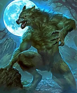 Fantasy Werewolf paint by numbers