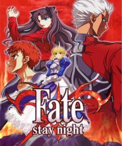 Fate Stay Night Video Game Serie Paint By Number