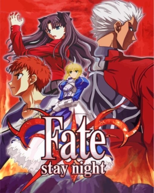 Fate Stay Night Video Game Serie Paint By Number