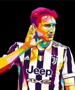 Federico Chiesa Pop Art Paint By Number