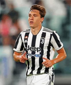 Federico Chiesa Soccer Player paint by numbers
