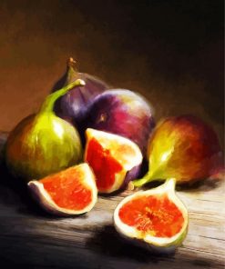 Figs Fruit paint by numbers