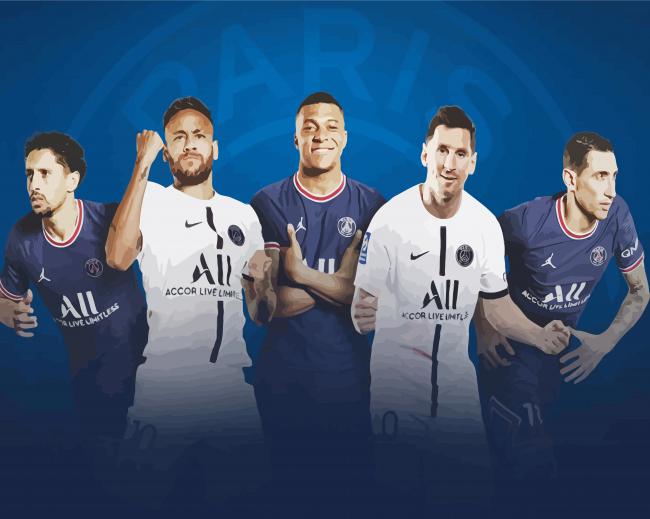 Football Club PSG paint by numbers