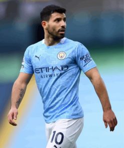 Football Player Sergio Agüero paint by numbers