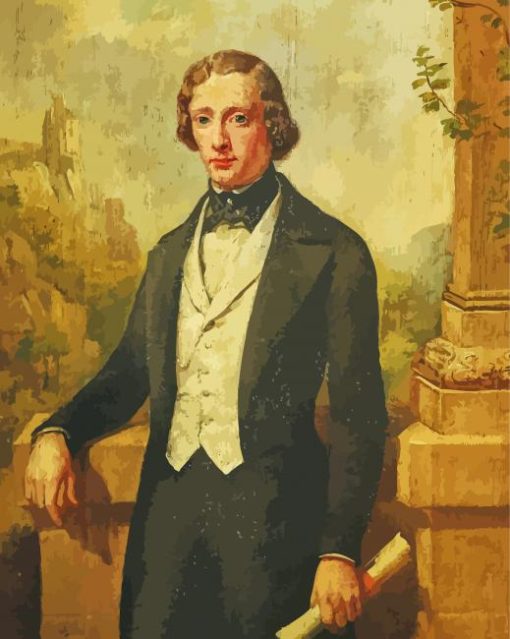 Frederic Chopin Portrait paint by numbers