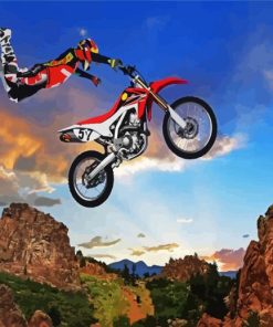 Freestyle Motocross Paint By Number