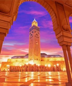Hassan II Mosque Casablanca Morocco Paint By Number