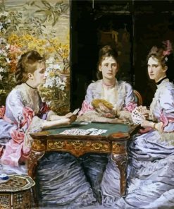 Hearts are Trumps by John Everett Millais paint by numbers