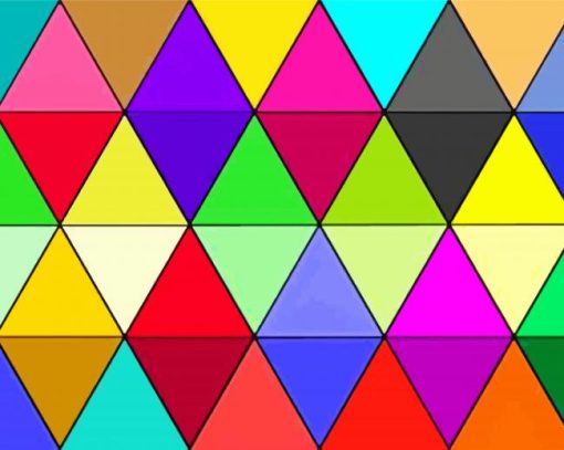 Hexagonal Colors Paint By Number
