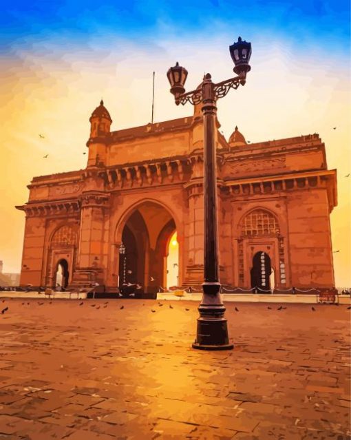 Gateway Of India Mumbai Paint By Number
