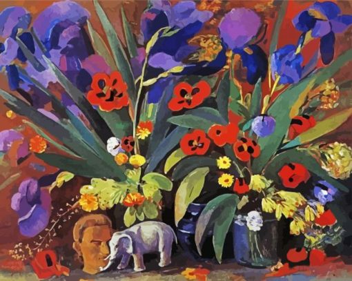 Irises and Poppies by Saryan paint by numbers