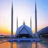 Islamabad Faisal Mosque paint by numbers