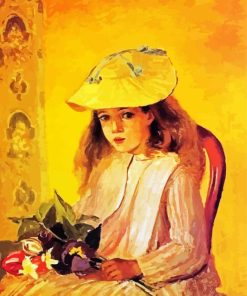 Jeanne Portrait Camille Pissarro Art paint by numbers