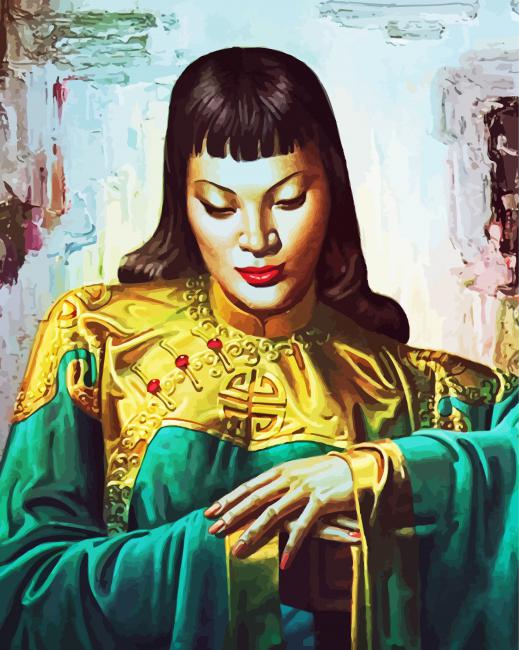 Lady From The Orient By Vladimir Tretchikoff Paint By Number