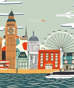London City Poster Paint By Number