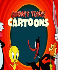Looney Tunes Cartoon Poster Paint By Number